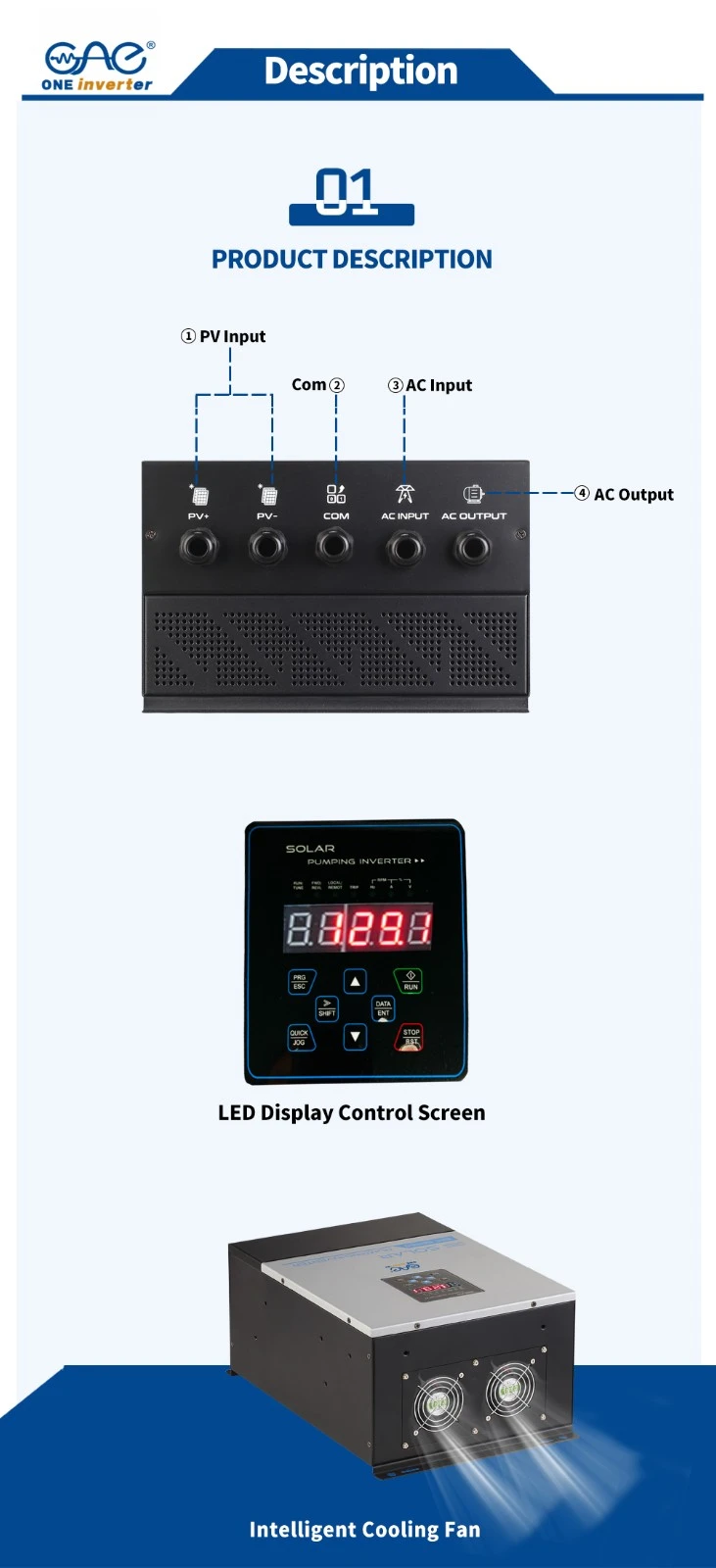 frequency inverter for 15hp pump